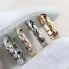 2024 Sterling Sier Diamond Band Women Shining Crystal Stone Designer Rhombus Ring Wedding Jewelry Couple Rings for Men