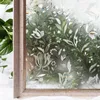 Autocollants de fenêtre Static Cling Grosted Taching Flower Film Sticker Intimité Decor Home Decor