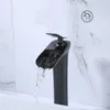 Rubinetti del lavandino da bagno rubinetto nero mantieni la salute di bellezza gabinea fredda acqua fredda pulire le mani calorosamente piene per vasca da bagno