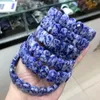 Strand 2024 Natural Sodalite Stone Pärlor Armband Gemstone Charm Bangle Fine Jewelry For Woman Gift grossist!