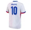 2024 Euro Cup Frans Home Away Jersey Mbappe voetballen Jerseys Dembele Coman Saliba Kante Maillot de voet Equipe Maillots Griezmann 24/25 MAN MANNEN VOETBAL SHIRT KITS