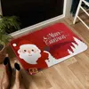 Mattes de bain 40x60cm Santa Claus Match Mat de sol Soft Soft Slip Machine Machine de décoration de Noël Lavable Cadeau 2024