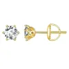 Anneaux Butterflykiss Classic Sixclaw 0,52Ct Vis Moisanite Boucles d'oreilles en arrière pour femmes