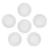 Dinnerware Sets 6 Pcs Serving Utensils Melamine Dish For Salad Appetizer White Flat Bottom Plates