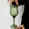 ワイングラス220/400mlカクテルゴブレットレッドガラスクリエイティブメタルシャンパンカップバーレストランフレンチエレガンスレトロ