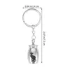 Storage Bottles Urn Key Chain Pendant Mini Container Hanging Ornament Pet With Ring