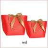 Large Size Gold Present Box For Pajamas Clothes Books Packaging Gold Handle Paper Box Bags Kraft Paper Gift Bag With Handles Dec 240322