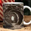 Mugs Library Coffee Mug 3D Bibliothécaire Books Cerramic Multi-Purpose Book Club Club Cup