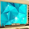 Fonds d'écran Fashion Bright Technology Irrégulet Triangular Cool Living Room Wall Profession Profession Fond Papin de peint Mural PO personnalisé