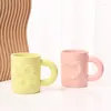 Tassen Nordic Ins Keramik Morandi Kaffee Milch Desktop Tasse Skulpturen Tasse Wohnzimmer Esstisch Haus Dekoration Zubehör