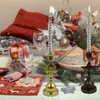 Titulares de vela rústico com design europeu de ferro vintage perfeito para decorações de Natal e peças centrais de casamento decoração