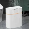 Avfallsfack Automatisk Intelligent Smart Trash Can Sensor Kitchen Trash Bin med locket Housch Housch Housch Badrum Munt avfallsskräp Bin L46