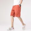 Youth Trendy Shorts, Men's Capris, Solid Color Casual Pants, 2024 Summer Sports Beach Pants, Men's