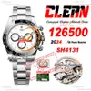 126500 SH4131 CRONOGRAGO AUTOMATICO MENS OROLOGIO CLE PULITO CFE CERAMIC CERAMICA CASO DI ACCIAIO 904L Custodia in acciaio e Bracciale Super Edition 2024 Orologi versioni ETA PURETIME PTRX