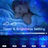 White Noise Night Bluetooth Music Skylight Star Light Projector for Bedroom Children