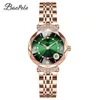 Baopelai Damen Light Luxury Quarz wasserdichte Stahlband Live Broadcast Uhr B7581L-G