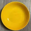 Placas 1pcs Plato de jantar cerâmica 7 polegadas de porcelana Sopa Sopa Salada Salada Salada Pranho de cozinha Servando Bande