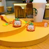 Keychains Creative Pig Persimmon Everything Went Well Bag Pendant Key Chain Cute Animal Doll Star Rope Car Keychain Girl Keyring Gift