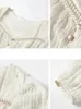 Lässige Kleider Herbst Frauen Mode elegante weiße Midi Vintage Prinzessin Frau Party eine Linie Kleidung Vestdios