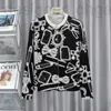 Damen -Strick -Tees -Designer Xiaoxiangs neuer modisches Ganzkörpermuster Kaschmir Strickmantel ist leicht luxurytrendy, vielseitig bequem