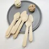 Spoons 1/2PCS 50/100/Mini Nature Wooden Home Kitchen Cooking Tool Scooper Salt Seasoning Honey Coffee