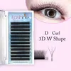 Faux cils 3d en forme 0,07 Extensions de cils doux Volume prémade Volume Lash Style Faux Mink Natural pré-Fanned