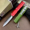 New 4 styles MICRO TECH III OTF Automatic Knife 3.07" D2 Steel Blade Aluminum alloy Handle Camping Outdoor Tool Tactical Combat Self-defense Knives EDC Pocket Knifes