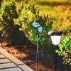 Décorations de jardin Light Stakes Solar Remplacement Papater Ground Lights Spike Pike Lamp Torch Parts Payscape Pathway Path Lown ABS Markers