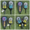 1 set Professional Beach Tennis Raquet engrosamiento de las raquetas del padel de alta elasticidad Fibra de carbono 240401