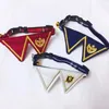 Dog Apparel Cat Scarf Collar For Small Tie Accessories Bow Bib Bells Necklace Embroidery Pet Supplies With