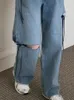 女子パンツマタカワ弓穴デニム女性春の夏ルーズ韓国のファッションパンタロンデマジャーヴィンテージソリッドシックなズボン