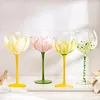 Copos de vinho pintados à mão Drinkwarware de tulipa de tulipe Tulipe Copa medieval Copo de coquetel de coquetel de champanhe