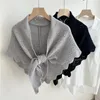 Scarves Solid Triangle Shoulder Shawl Women Casual Travel Camping Outerwear Detachable Collars Shirt Blouse Dress Shawls Scarf