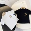 T-shirty projektant dzieci dzieci krótkie tee tee wierzchołki Baby Boys luksusowe koszule dziewczęta moda