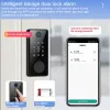 Blocca Tuya Smart Door Lock TTLOCK DEADBOLT Digital Lock App Password Fingerprint Card Card NFC Keyless KeyPad Locks elettronici