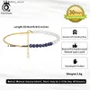 Chevilles orsa bijoux argent 925 lis lazuli natural naturans chaîne chevilles pour femmes mode d'été 14k cheville or bijoux sa56 l46