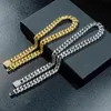 Hot Selling Gold Plated Vvs Moissanite Link Cuban Chain Pass Diamond Tester Round Brilliant Cut 925 Silver Necklace