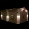 9mlx9mwx4.5mh (30x30x15ft) Blanc / Red Pub Tent de mariage gonflable Marquee pop up up up usine Giant Outdoor Tunnel Bar House avec soufflant pour exposition Aucune Lights