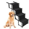 Dog Apparel Car Pet Steps Portable And Adjustable Ladder Large Stairs For High Beds Trucks Cars SUVs Step Can Support