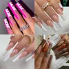 500 st xxl C Curve Square Nail Tips Clear/Natural Straight Extra Long Salon 2xl Fake Nails Art Half Cover Artificial False Nailsfor 2xl Fake Nails