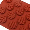 18/20 Waffle Silicone Candy Stampo fai -da -te Frago Cioccolato Cioccolato Mormo Creativo Accessori per la cottura creativa muffa waffle stampo waffle