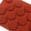 18/20 wafel siliconen candy mal diy vierkante cirkelvormige chocolade maakgereedschap mal creatieve bakaccessoires wafel schimmel