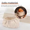 Bakning Mögel 6 st Oval Shape Bread Proofing Basket Cover Natural Rattan Ded Sourdeough tygfoder