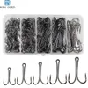 Easy Catch 150pcs/Box High Carbon Steel Double Fishing Hooks Fly Binding Double Hook For Jig Bass Fishhook 240328