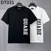 DSQ Phantom Turtle Men's T-shirts Mens Designer T Shirts Black Wit Cool T-Shirt Men Summer Italiaanse mode Casual Street T-Shirt Tops Plus Size M-XXXL 6268