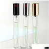 Verpakkingsflessen Groothandel 10 ml Glas Clear Spray Bottle Mini Square Per Outdoors Portable Lege Cosmetic Drop Delivery Office School DHKCM