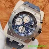 AP Brand Wristwatch Epic Royal Oak AP26470 Męskie automatyczne technik mechaniczny Watch Watch Blue Plate 42 mm Akcesoria o średnicy Kompletne