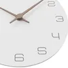 Стеновые часы Творческая гостиная деревянная кварцевая безрамная часы простая батарея элегантная молчаливая оротологио да парета домашний декор