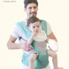 Transportörer slingrar ryggsäckar Ergonomisk barndol Sling Baby Multifunktion Herabla transportör Ryggsäck Kidvagn Tobarn Baby Sling Wrap Suspenders L45