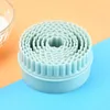 Formy do pieczenia 8pcs falisty wzór okrągły ciasteczka Nakryty jasnozielone DIY DUMPLLING TRUCTER Plastikowy dwustronny do użytku kuchnia